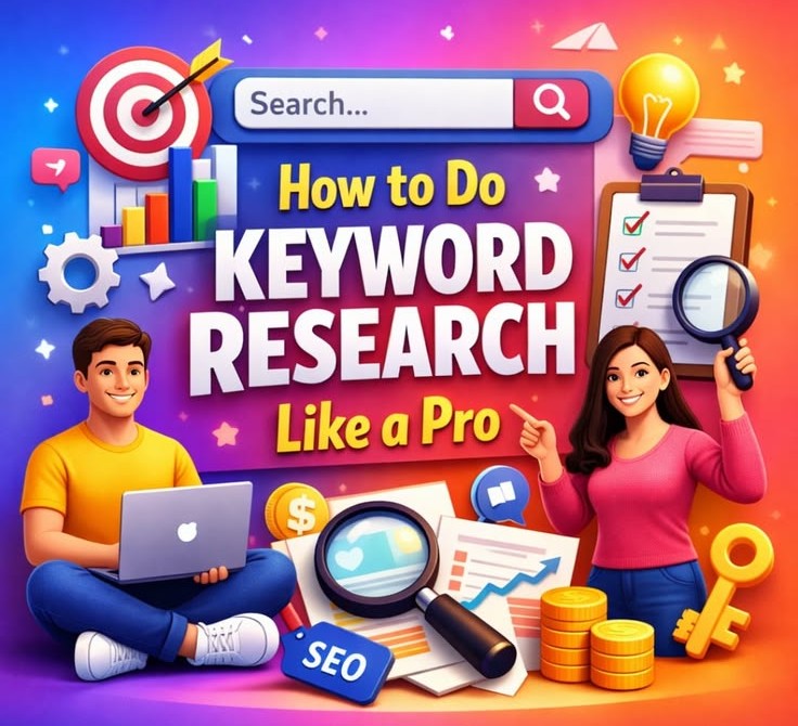 Keyword research techniques using tools to identify high traffic and low competition keywords