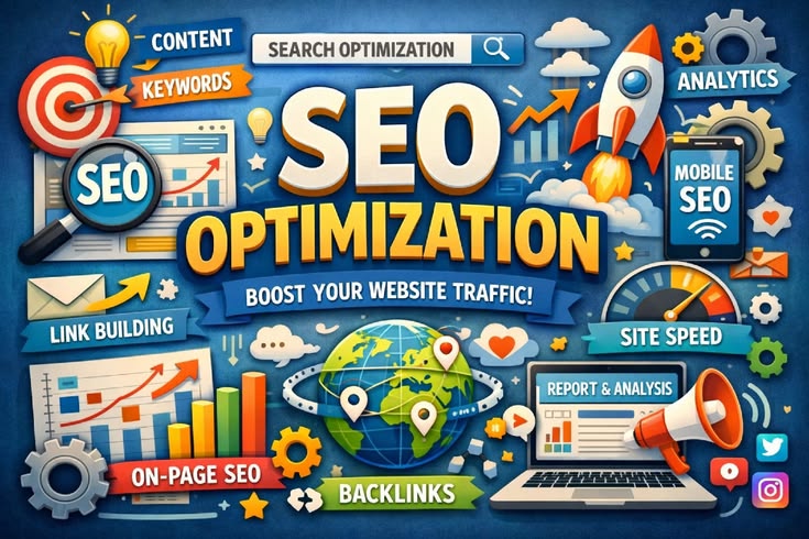 SEO Techniques showing keyword planning and search intent analysis