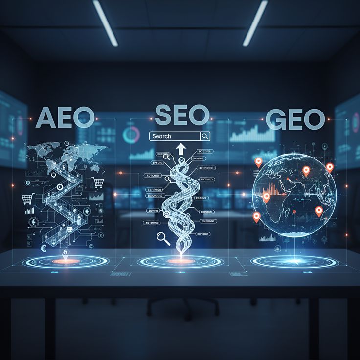 SEO, GEO & AEO strategies for online visibility in 2026